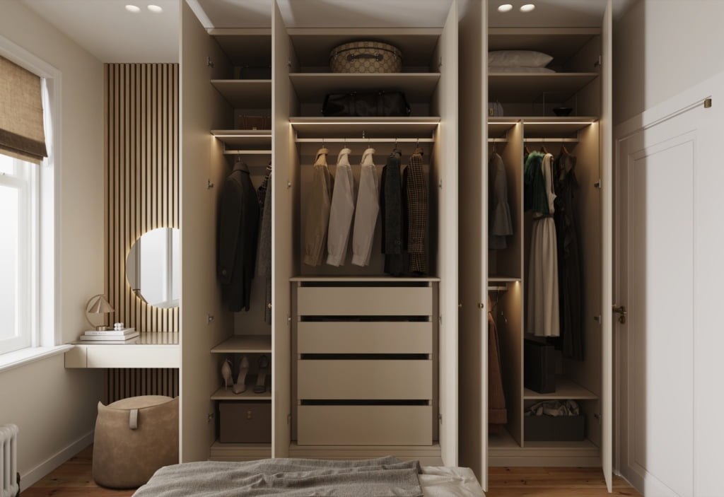 Cashmere Elegance tailor made fitted wardrobes