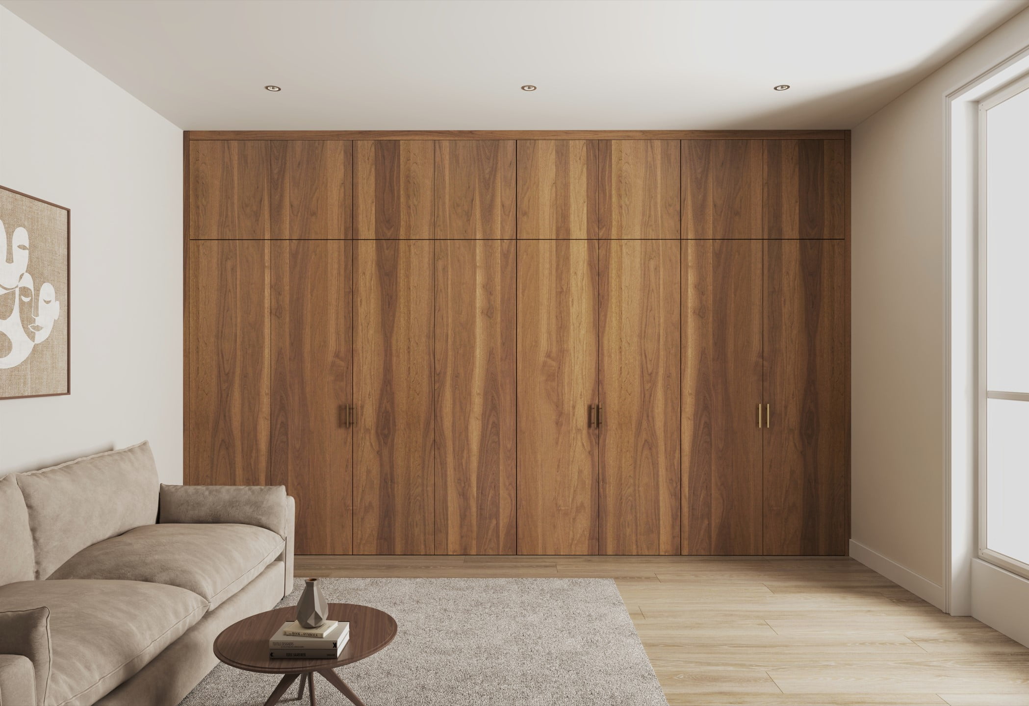 fitted walnut wardrobes