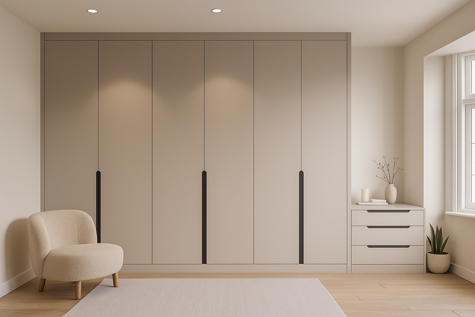 fitted wardrobe London Scandinavian style