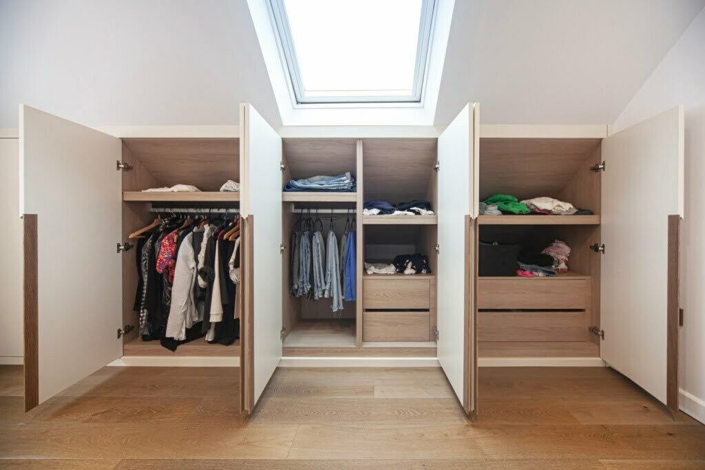 tailor made undereaves wardrobes