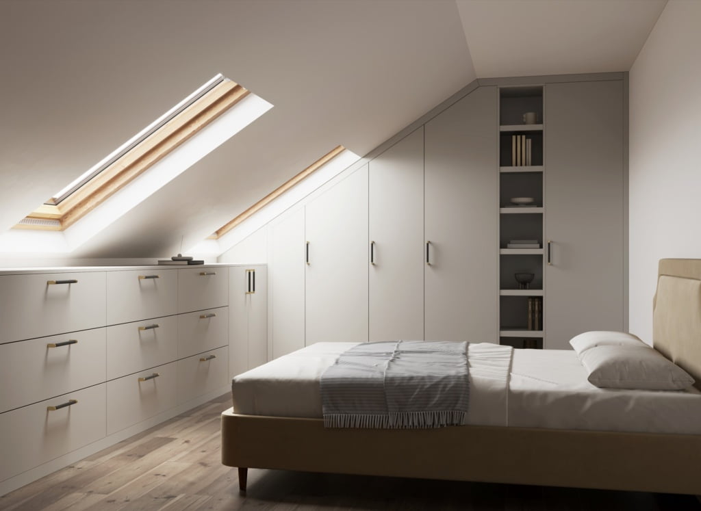 pearl grey egger fitted wardrobes