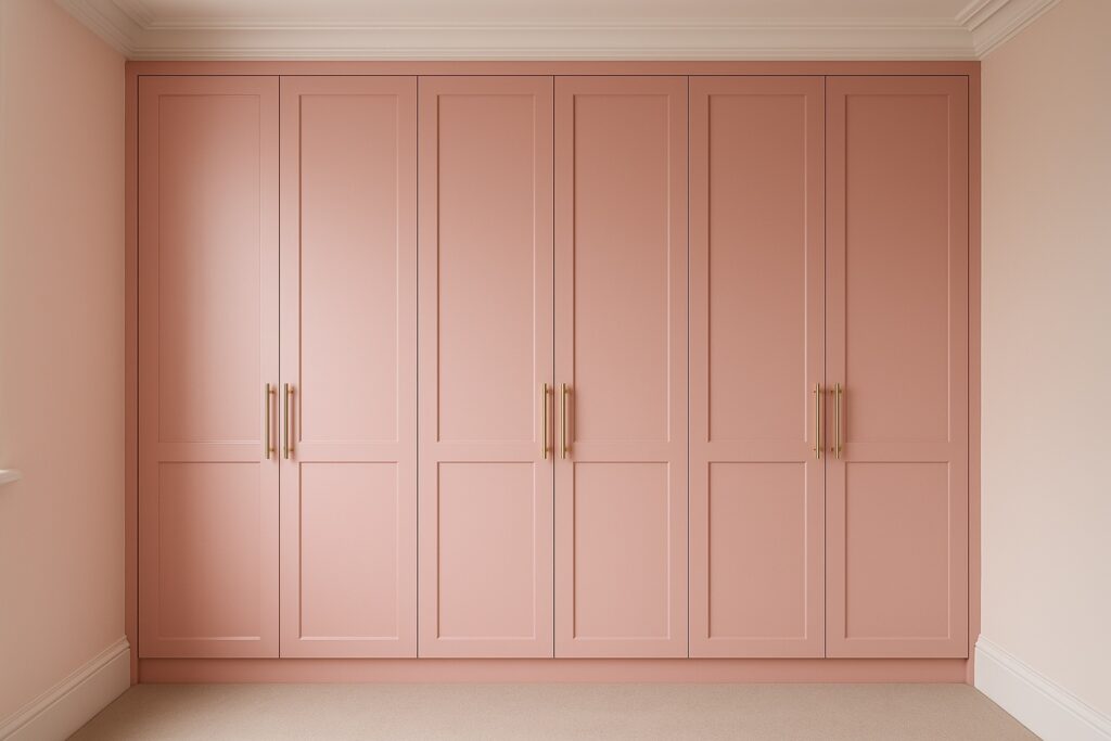 Pink fitted wardrobes in London