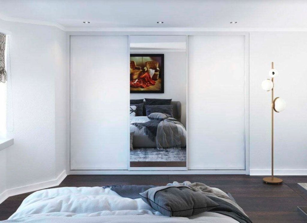A white wardrobe with sliding doors to choose for your home