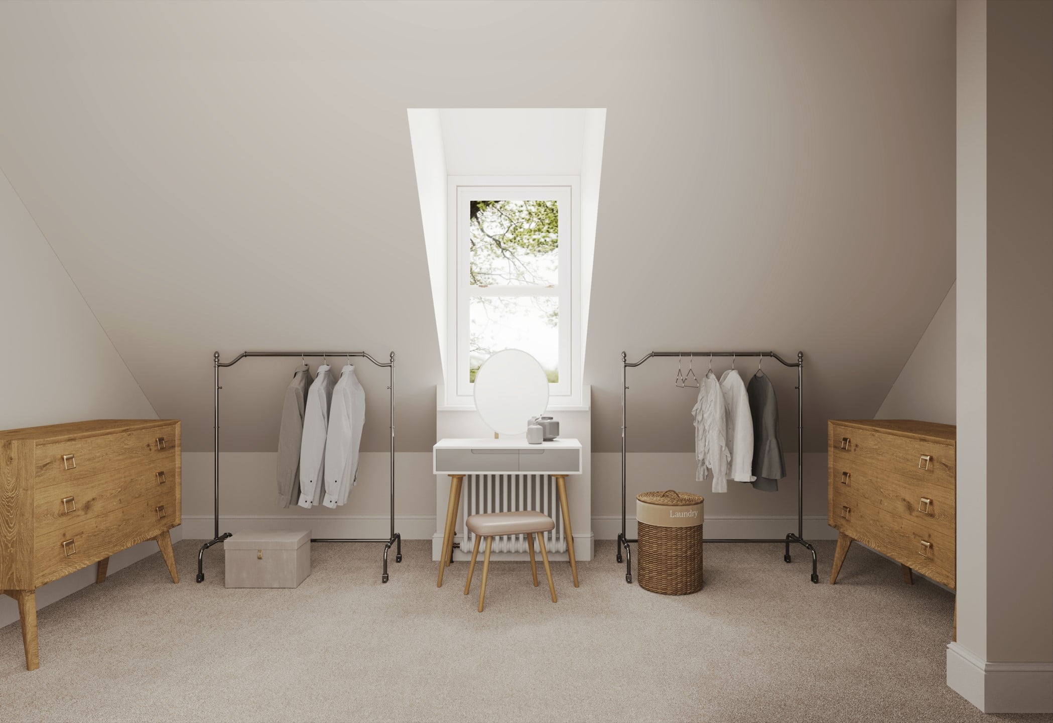 made to measure loft room dressing rooms and walk in wardrobes