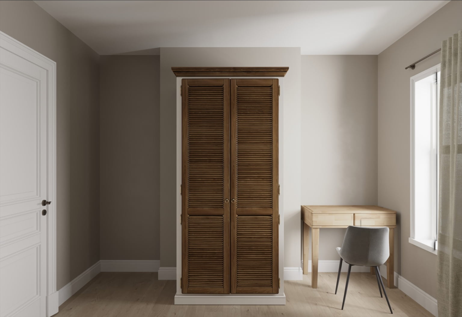 Home office wardrobe UrbanWardrobes.co.uk